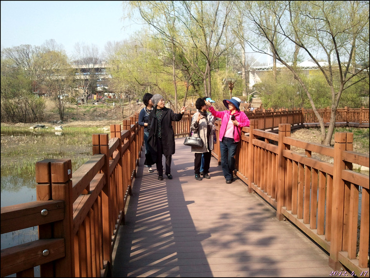 어린이 대공원 성가대 집사님들과/2012. 4. 17