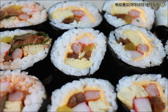 3종 인기김밥세트(참치김밥, 치즈김밥, 김치김밥)