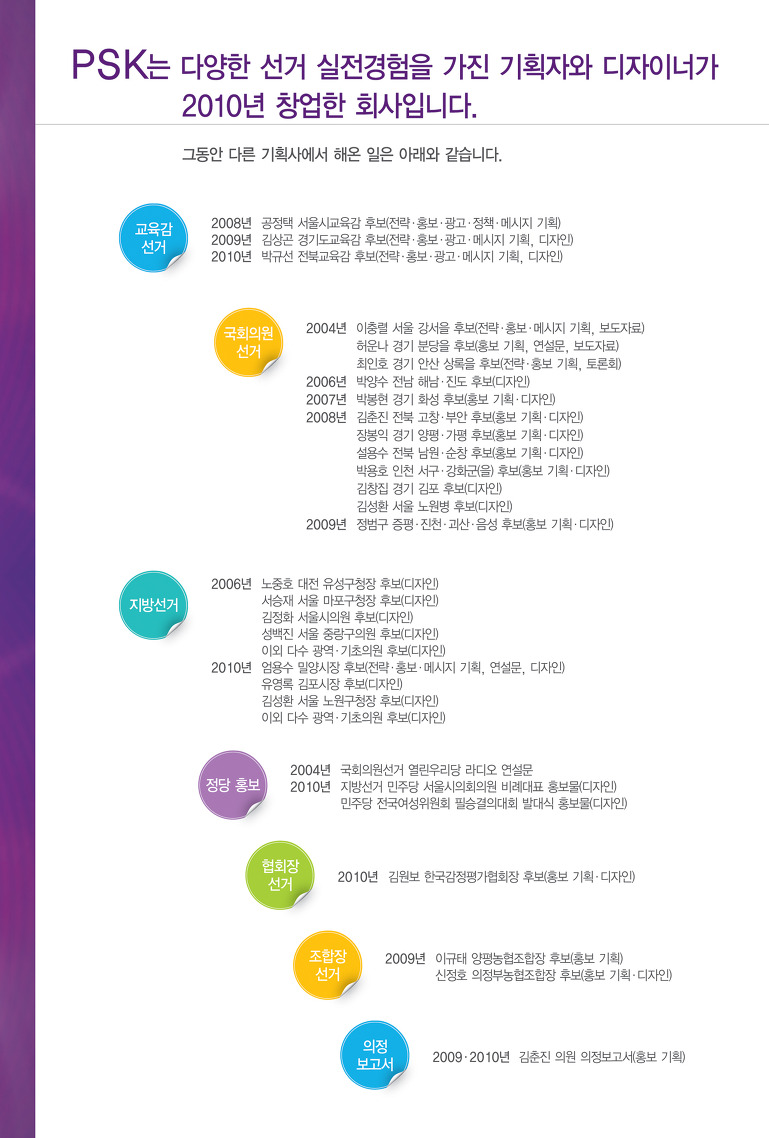 PSK가 함께 한 정치홍보