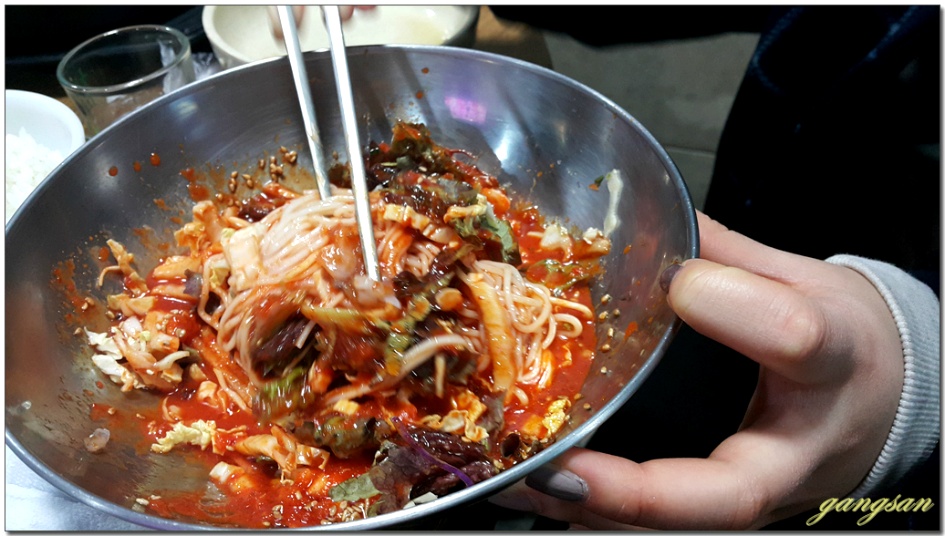 "산오징어고래밥"에서 가족외식/연포탕~