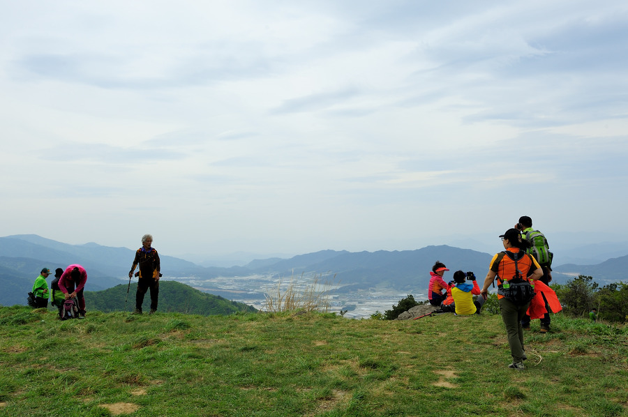 지리산  바래봉에는 꽃보다 사람이 더 많았다.