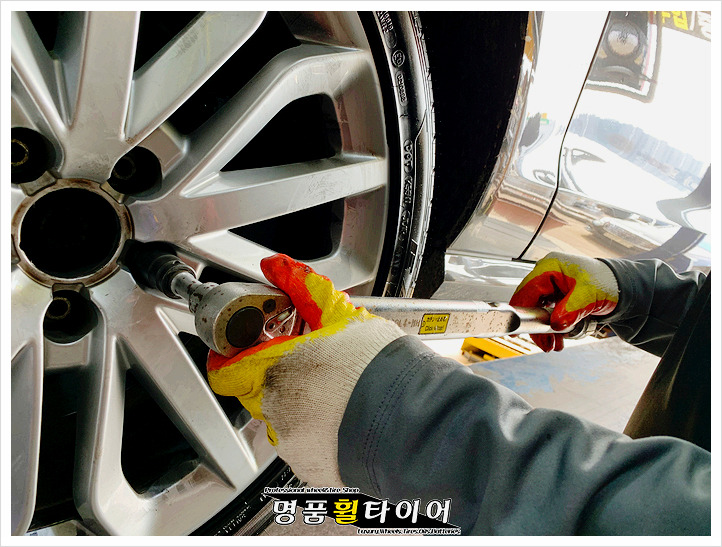 아우디 A6 3.0TDI - 굳이어 이글 F1 어시메트릭 255/40R19 임판 교체 후기 전주 광주 대전 타이어