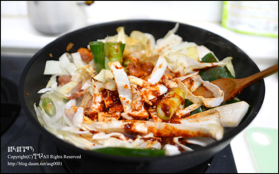[춘천닭갈비]집에서 간편하게 해먹을수 있는 춘천닭갈비