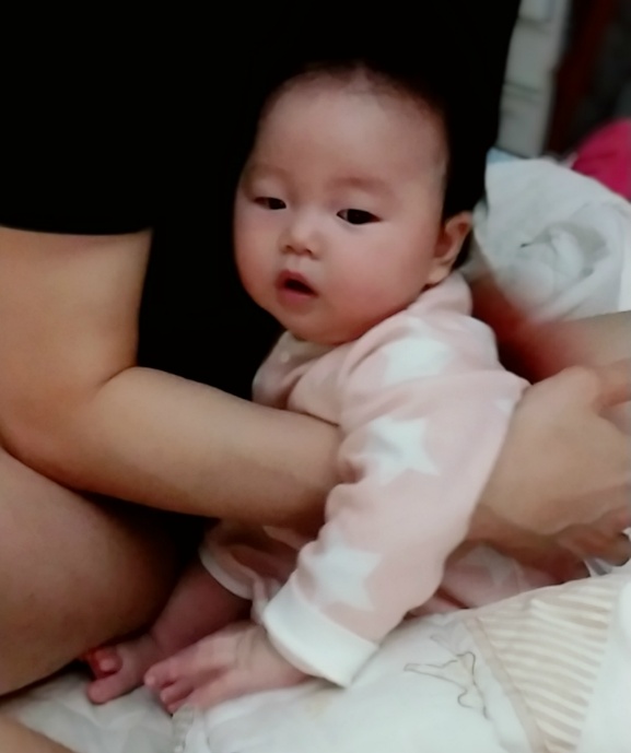 [망고맘 육아일기 생후 109일] 콧물감기, 블루독 내복